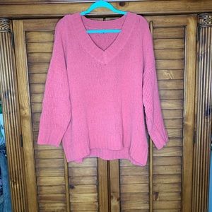 mauve knitted sweater
